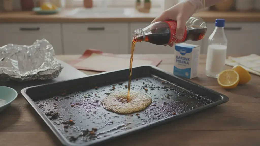 Plaques de four brûlées : cette boisson du placard fait des merveilles