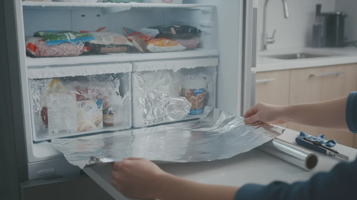 Pourquoi les gens mettent du papier aluminium dans le congélateur. L’astuce toute simple qui préserve l’appareil et économise de l’argent