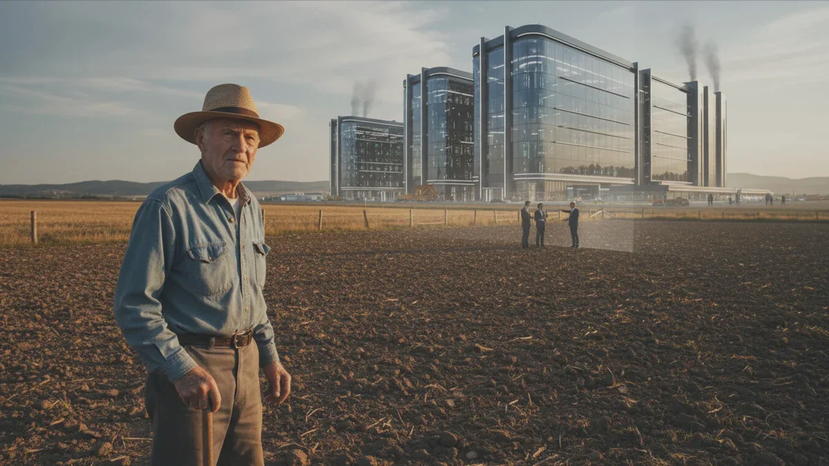 Un agriculteur de 86 ans refuse des millions pour un datacenter et déclare que son champ n&rsquo;est pas à vendre