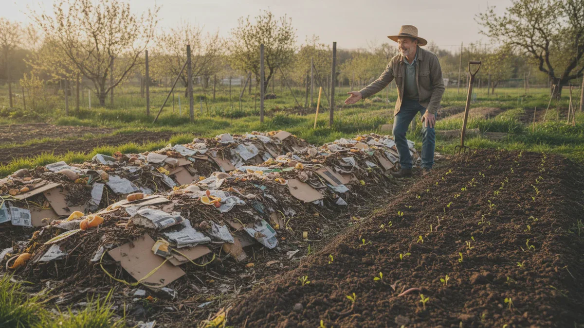 J&rsquo;ai arrêté de bêcher le potager au printemps parce que ce déchet fertilise naturellement le sol
