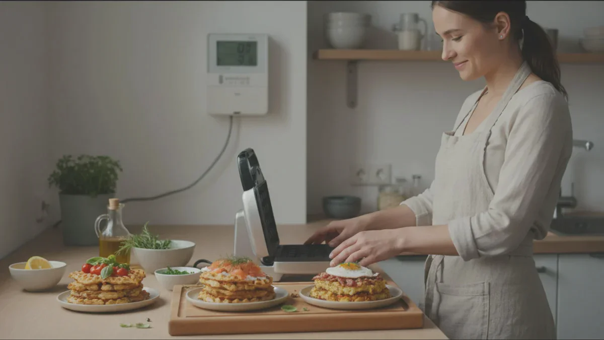 3 recettes salées au gaufrier qui font gagner du temps et de l&rsquo;électricité