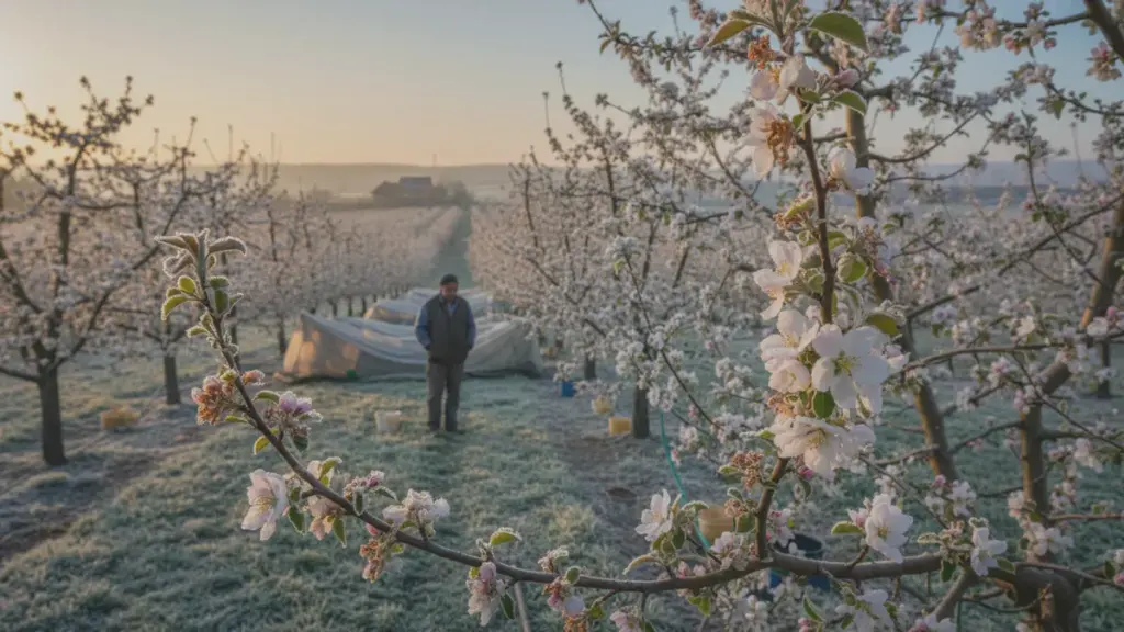 Pourquoi les arbres fruitiers en fleurs souffrent plus des gelées printanières que de l’hiver et comment les protéger