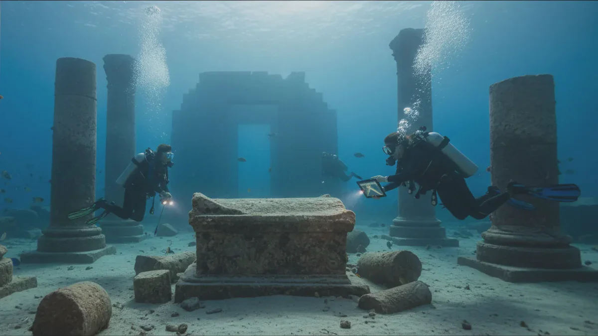 Le port submergé près d’Alexandrie pourrait dissimuler la légendaire tombe de Cléopâtre