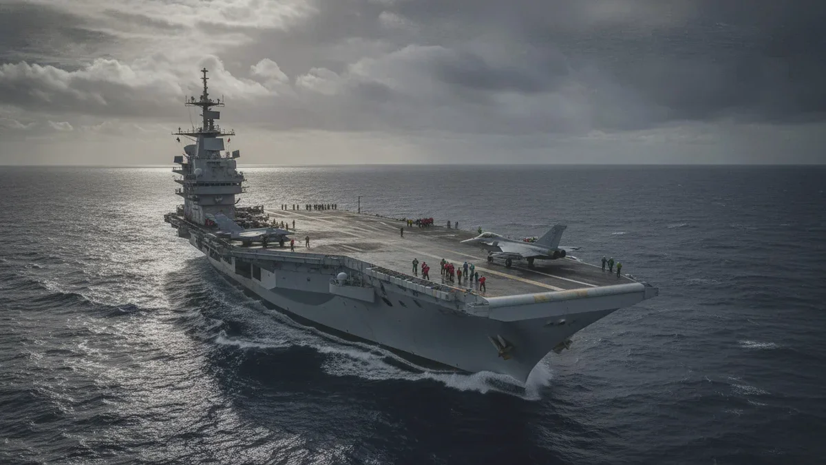 «C’est absolument exceptionnel» : le porte-avions français Charles-de-Gaulle met le cap sur l’Atlantique