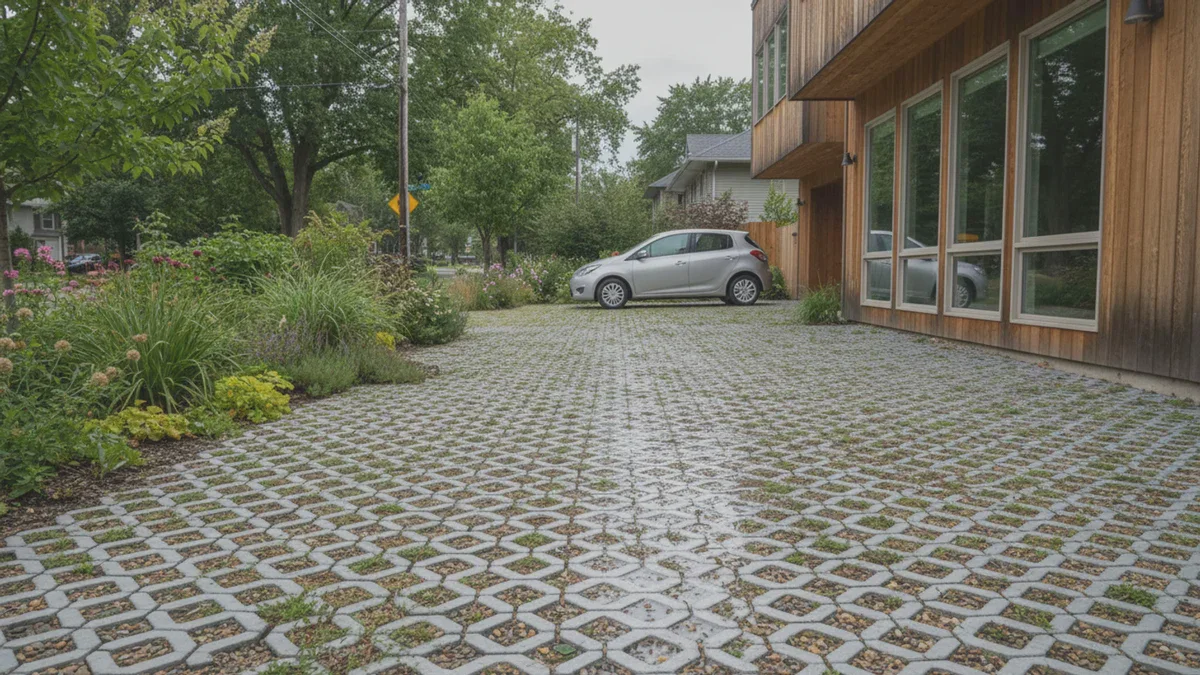 Cette allée perméable bon marché préserve jardin et budget