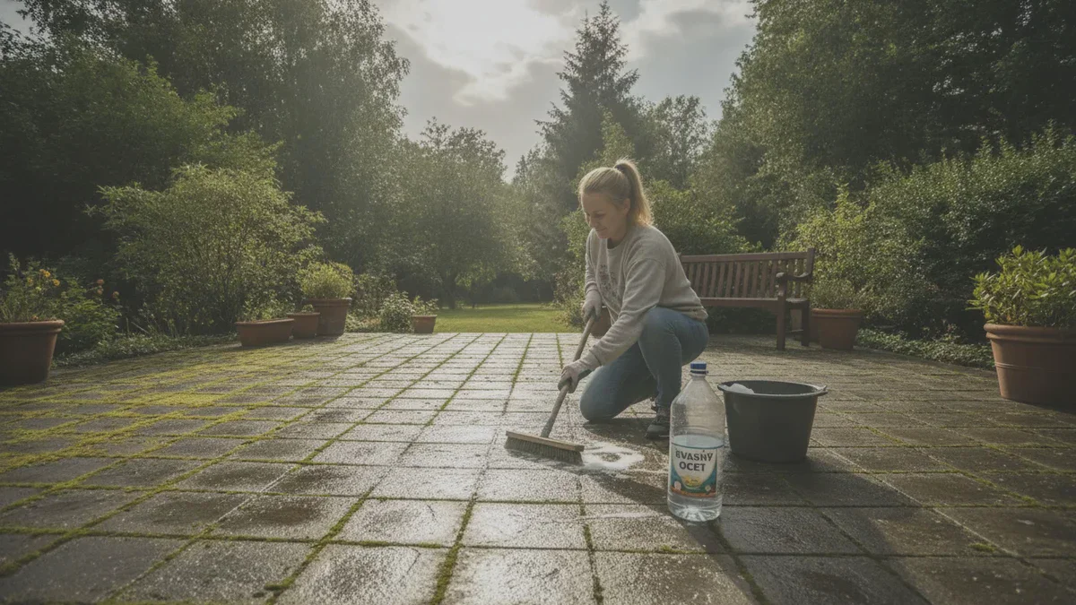 Comment nettoyer une terrasse verte en une heure avec un ingrédient courant de cuisine