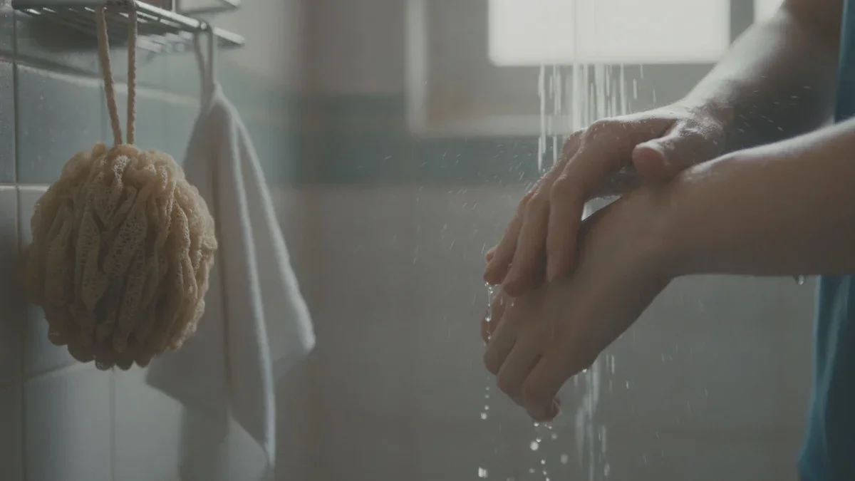 Se laver sous la douche : le gant est-il vraiment plus hygiénique que les mains ?