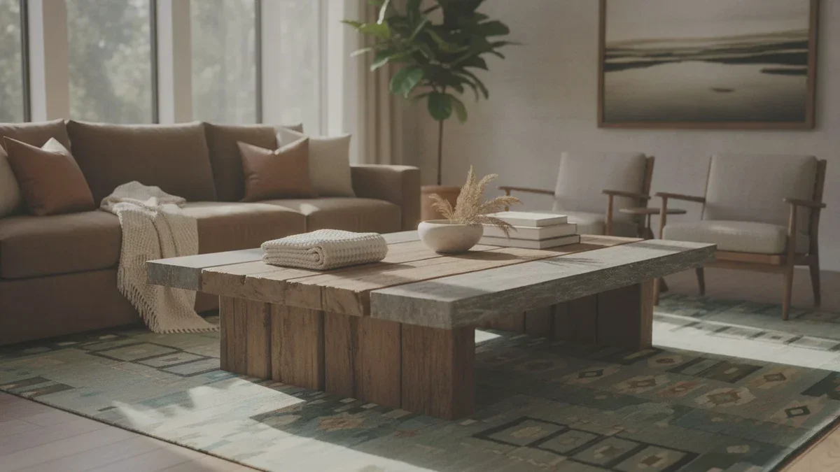 Tendance actuelle en décoration : Pourquoi une table basse robuste transforme votre salon