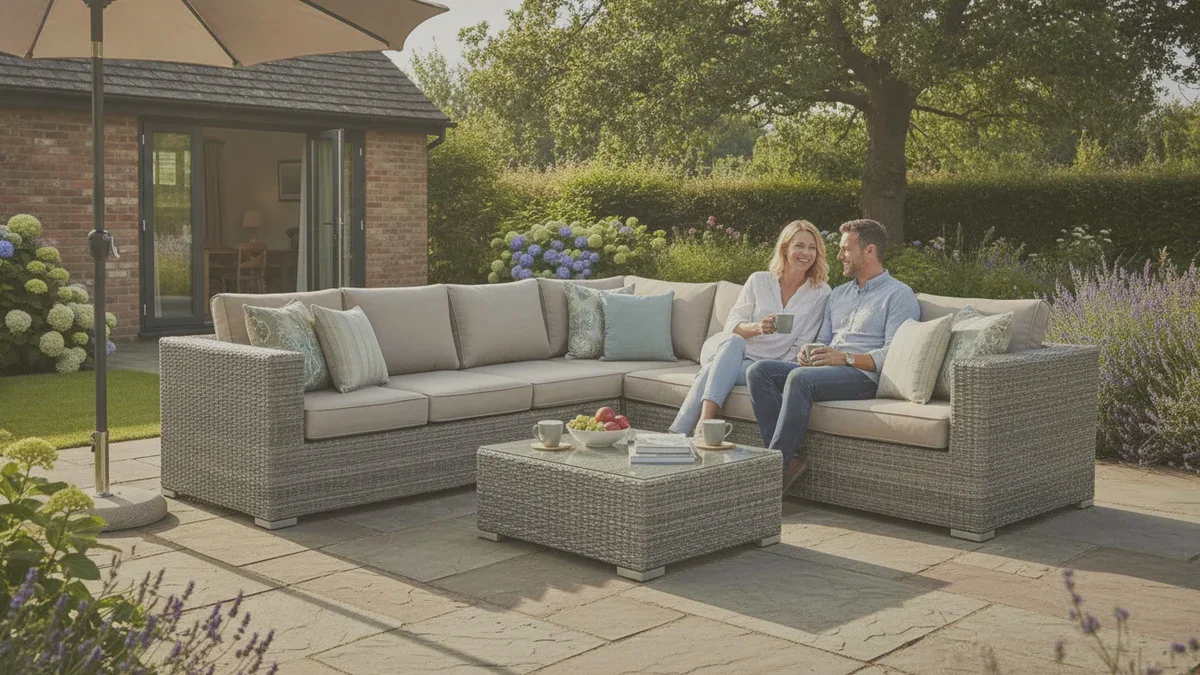 Détente estivale au jardin : ce canapé d’angle B&M a l’air luxueux et coûte étonnamment peu