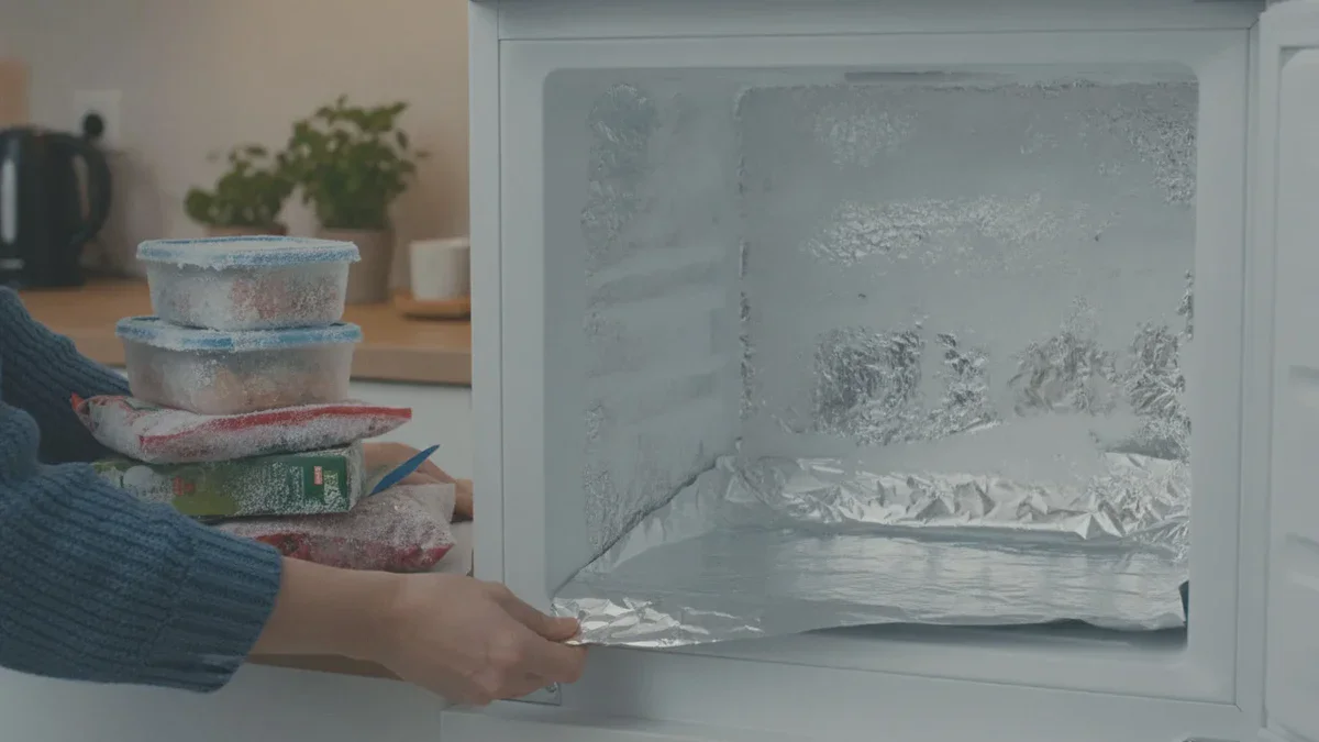 Pourquoi un simple morceau de papier aluminium rend votre congélateur plus efficace