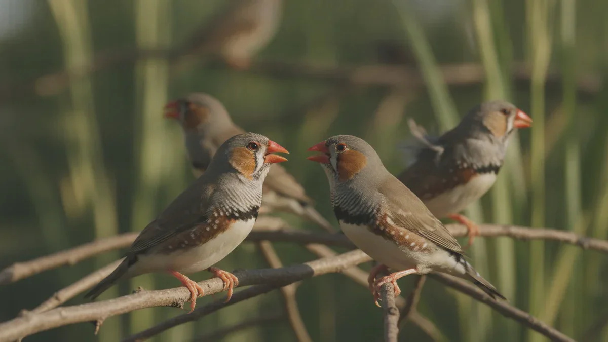 Les voix familières déclenchent des réponses foudroyantes chez les diamants mandarins